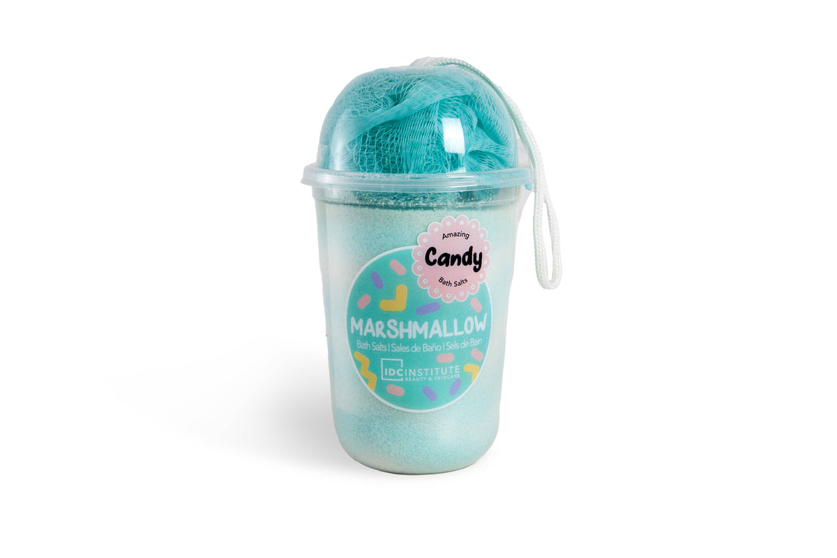 Pack Candy Idc Institute : Sels de bain 570 g et éponge assortie