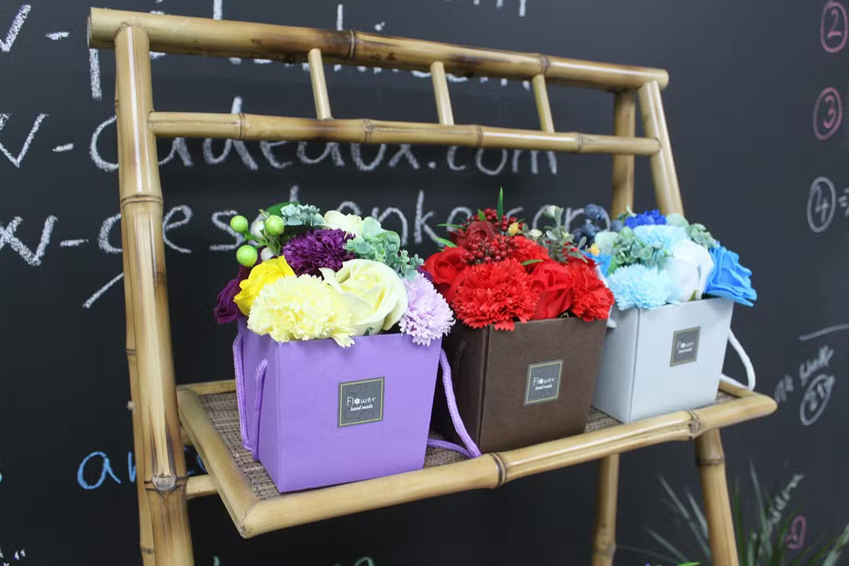 Pot fleurs de savon