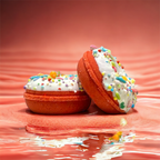 Bombe de bain Donut - Orange rouge