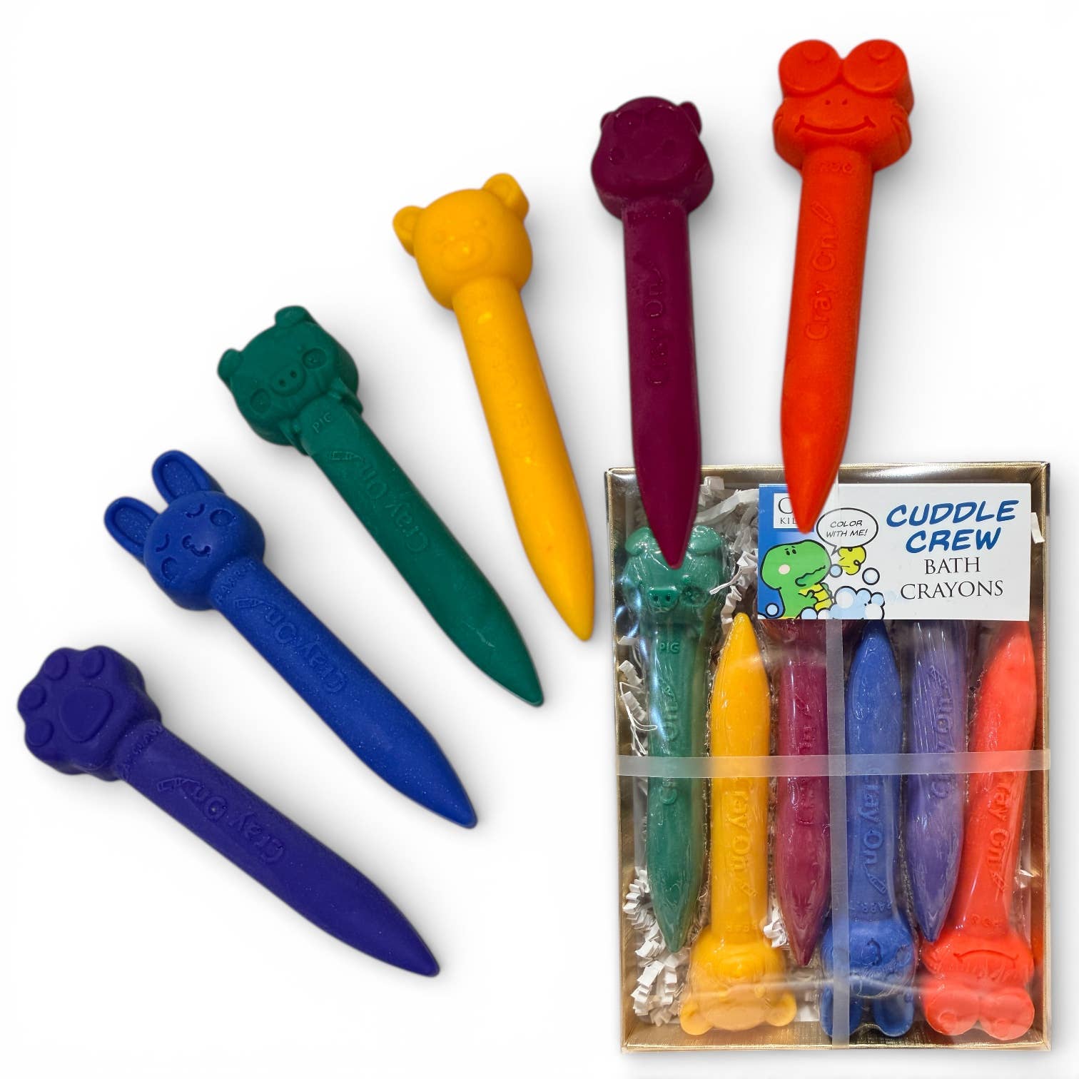 Ensemble de crayons de bain pour animaux dodus