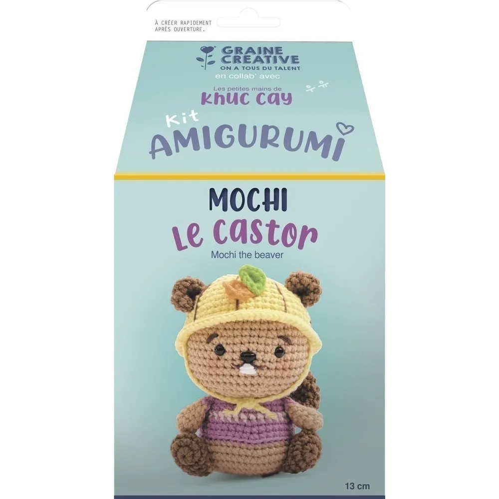 Kit Amigurumi Mochi le castor