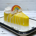 Savon tranche de gâteau jaune