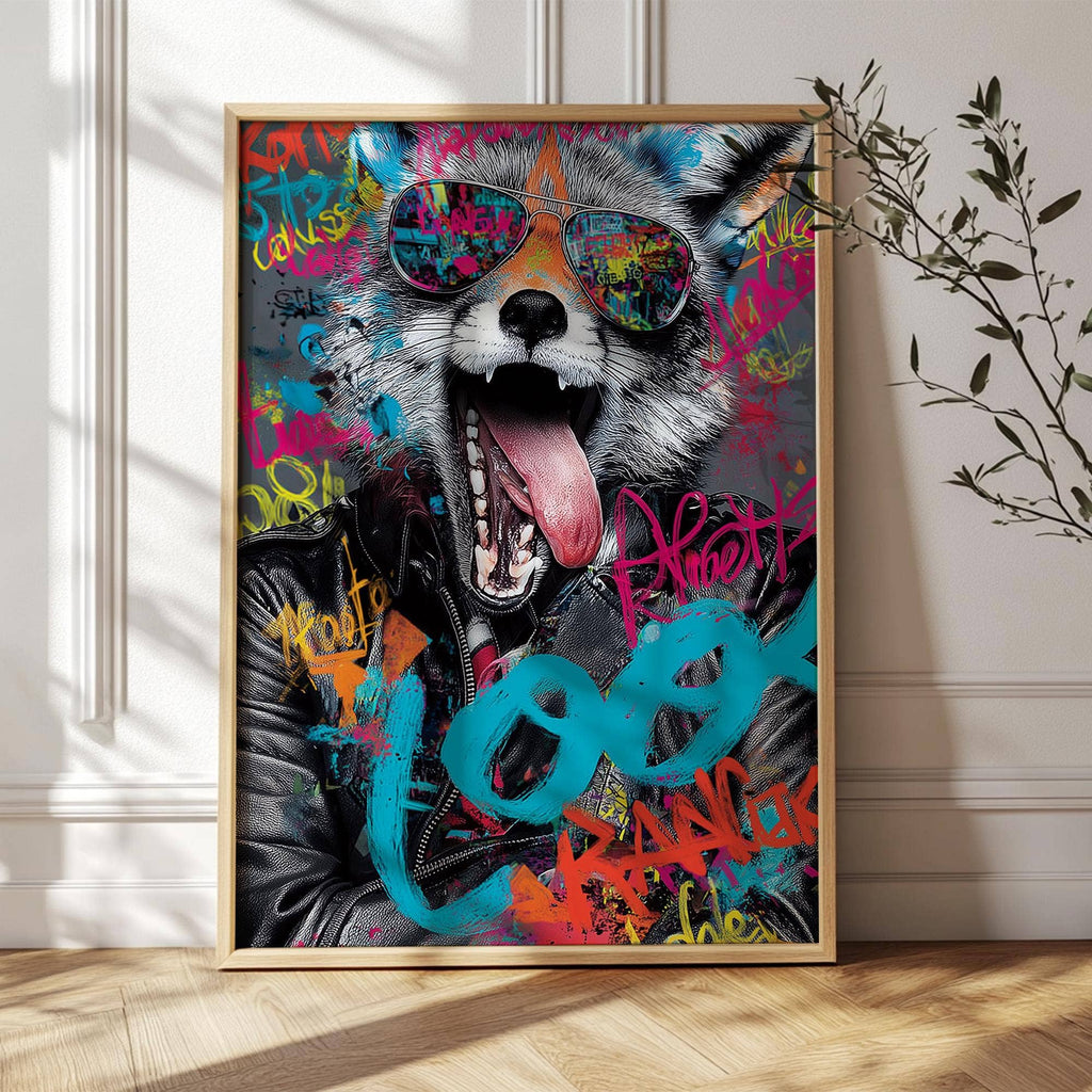 Art mural Pop Art - Impression renard vif