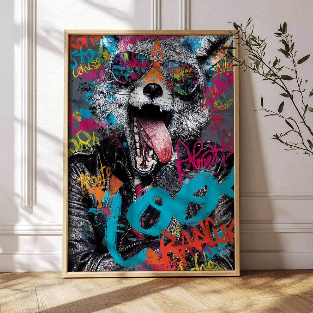 Art mural Pop Art - Impression renard vif