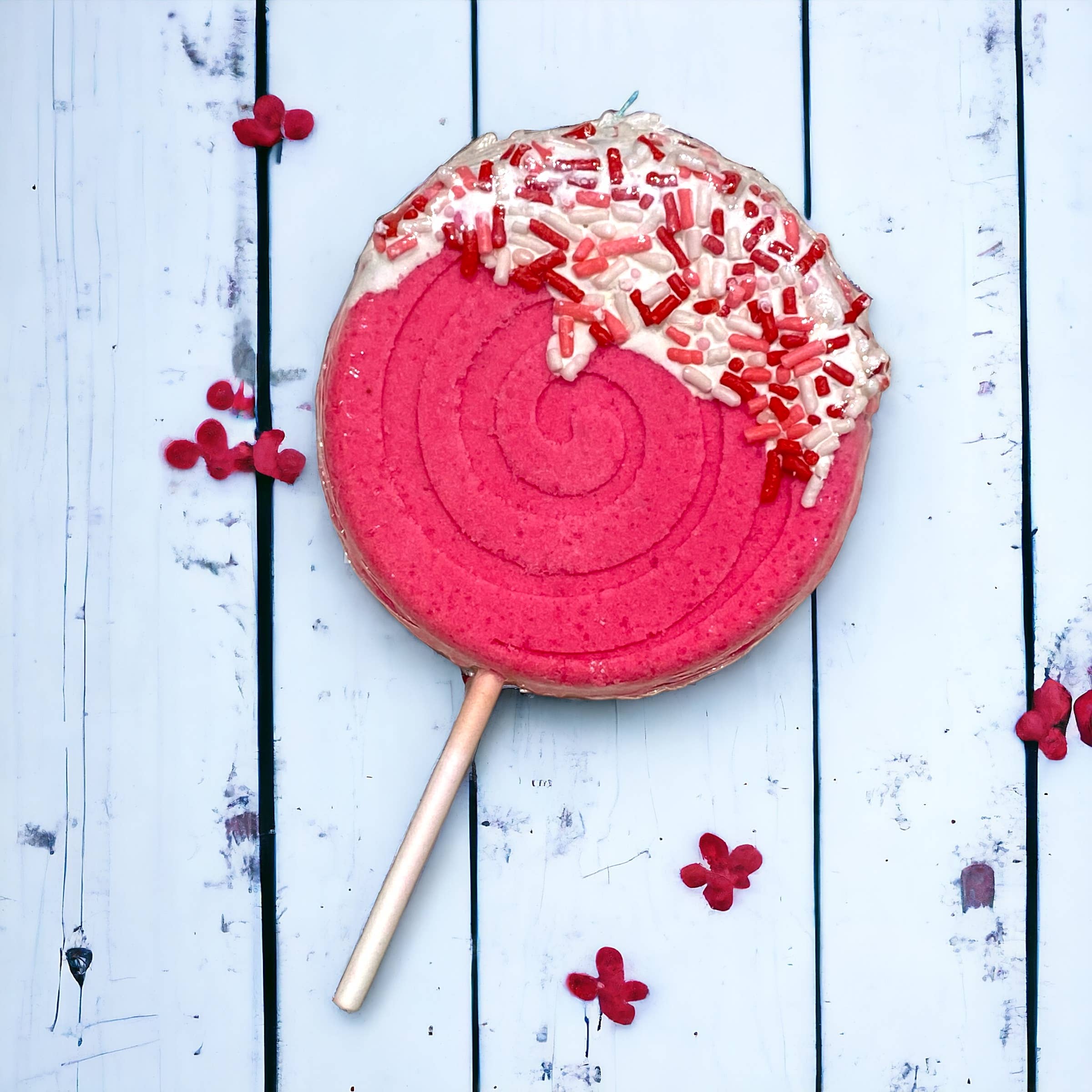 Bombe de bain lollipop - rose