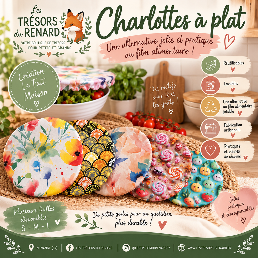 Charlotte à plat taille M