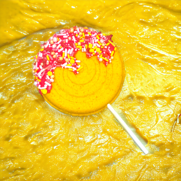 Bombe de bain Lollipop - Jaune