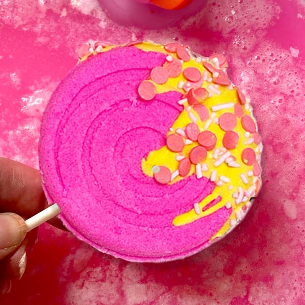 Bombe de bain lollipop - rose
