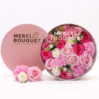 Boîte ronde fleurs de savon