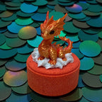 Bombe de bain "Dragon de feu imprimé en 3D"