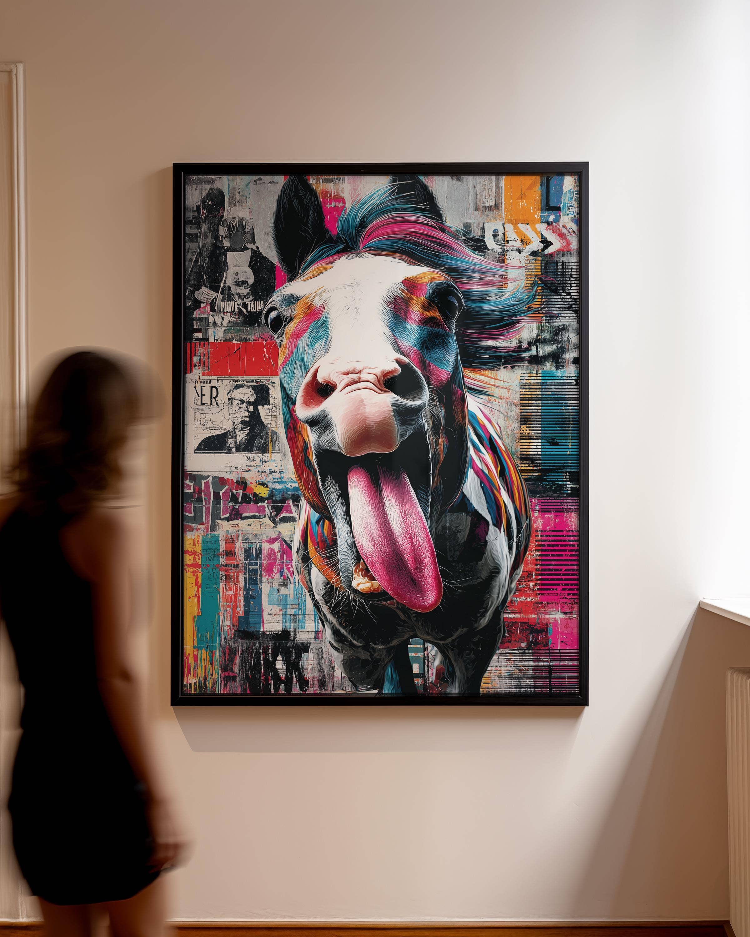 Art mural Pop Art - Cheval Mustang