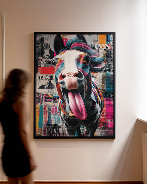 Art mural Pop Art - Cheval Mustang