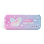 Boîte en métal pour maquillage licorne à 3 niveaux pour enfants - Martinelia