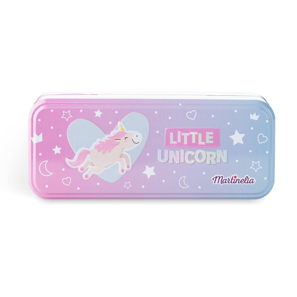 Boîte en métal pour maquillage licorne à 3 niveaux pour enfants - Martinelia
