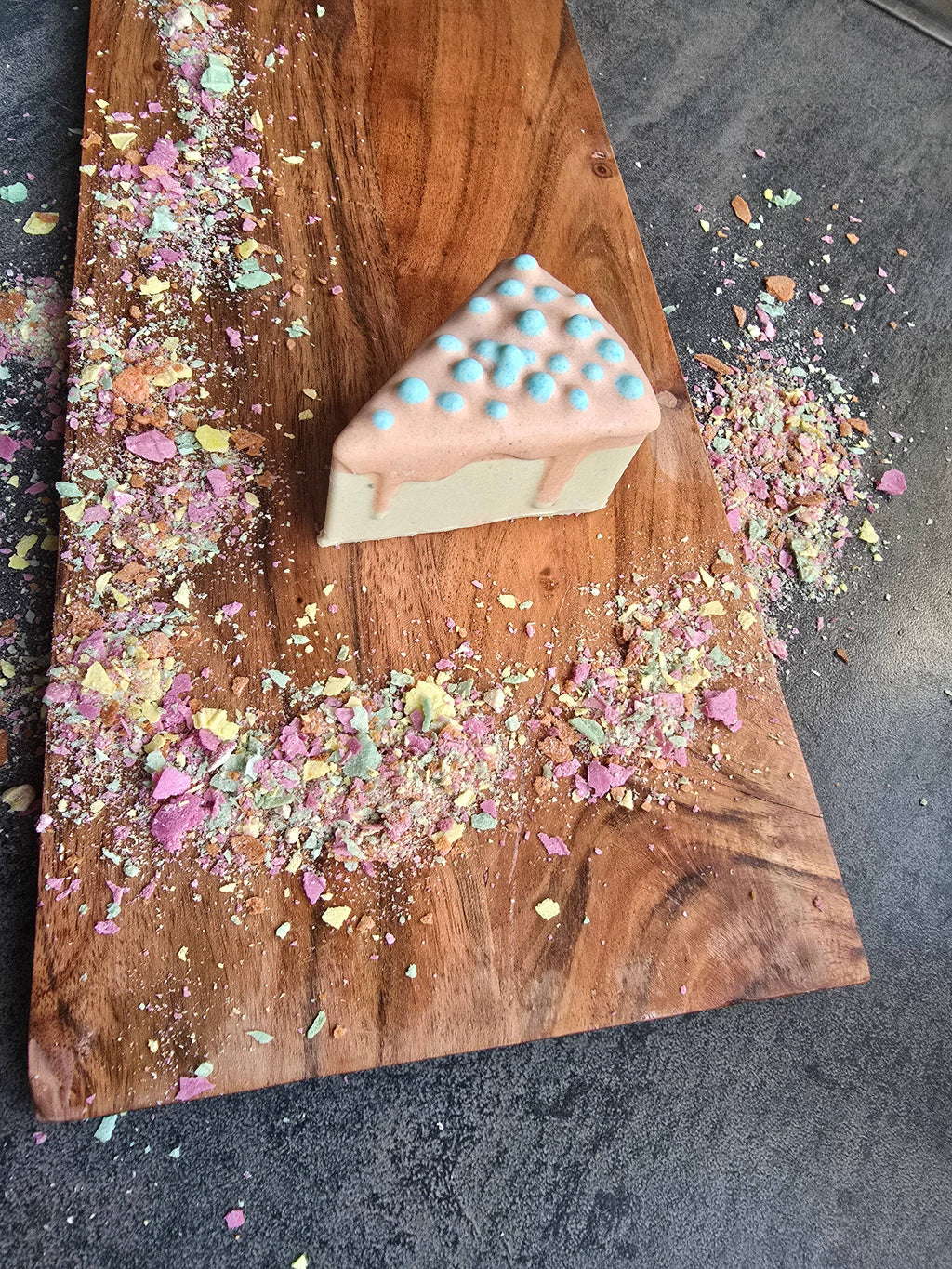 BlueberryCheesecake garni en boîte gâteau