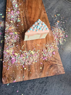 BlueberryCheesecake garni en boîte gâteau