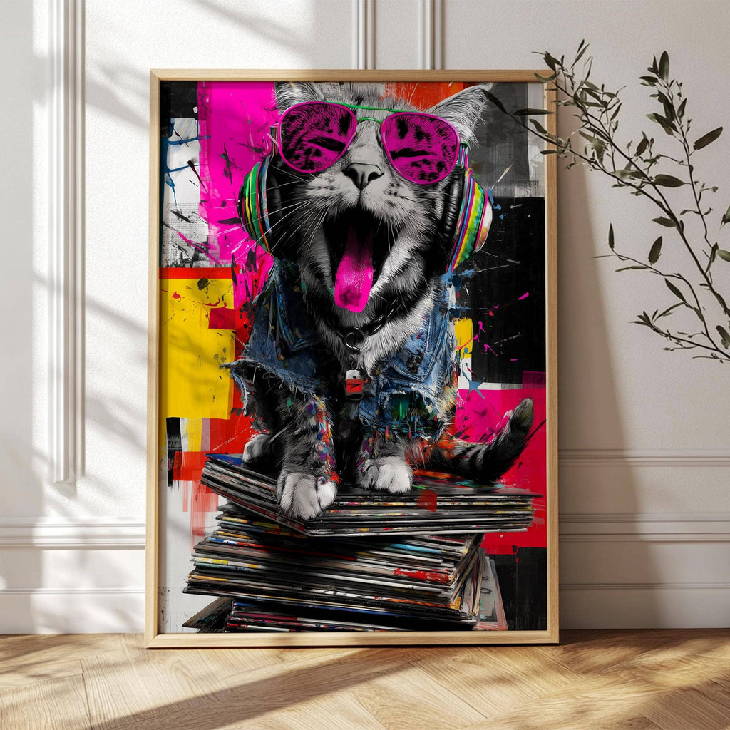Décoration murale - Chat punk