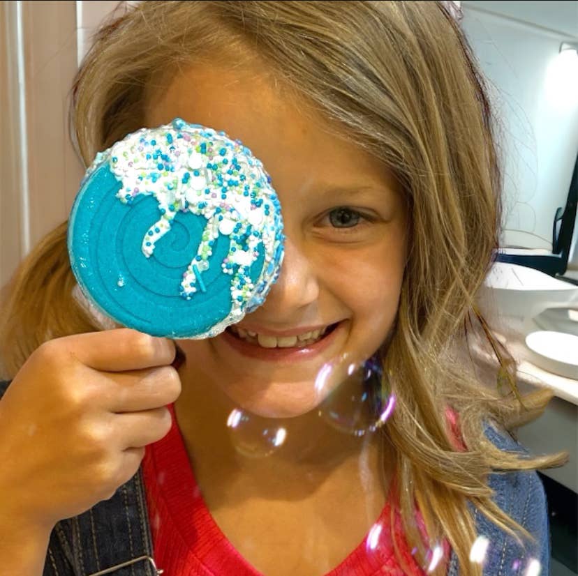 Boule de bain Lollipop bleu sarcelle