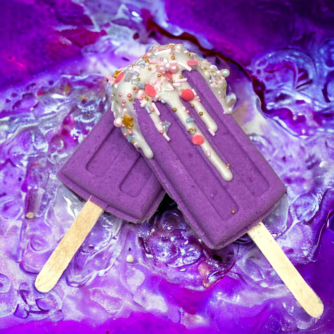 Bombe de bain Lollipop - Parfum soda raisin