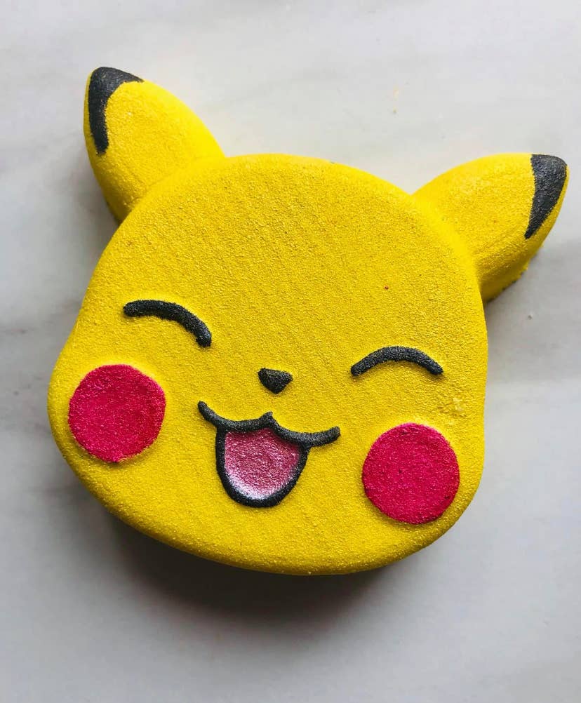 Bombe de bain Pikachu parfumée au sorbet citron