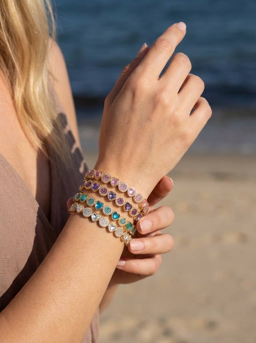 Bracelet strassé coloré 324CP20