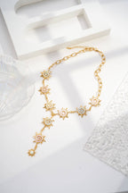 Collier Soleil Multicolore Émaillé en Acier Inoxydable