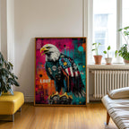 Art mural - Aigle chauve pop art