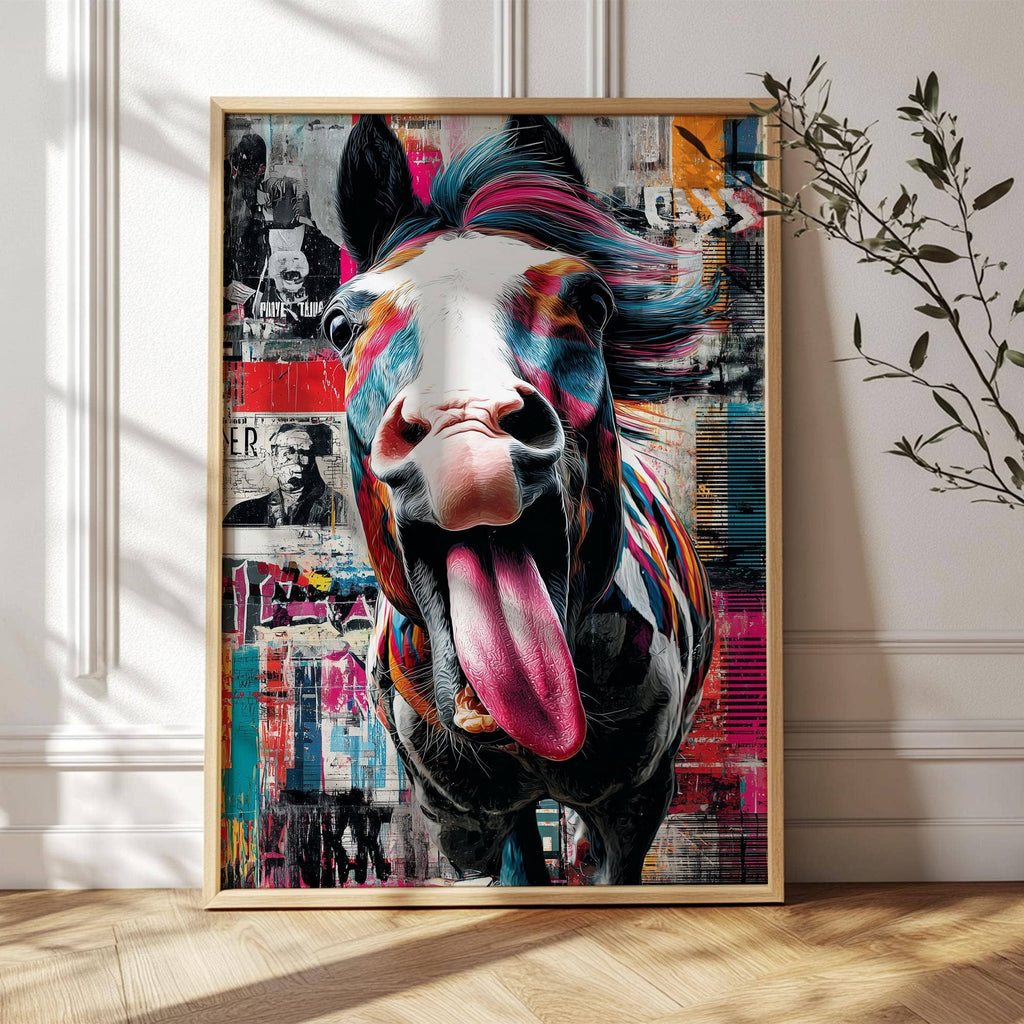 Art mural Pop Art - Cheval Mustang