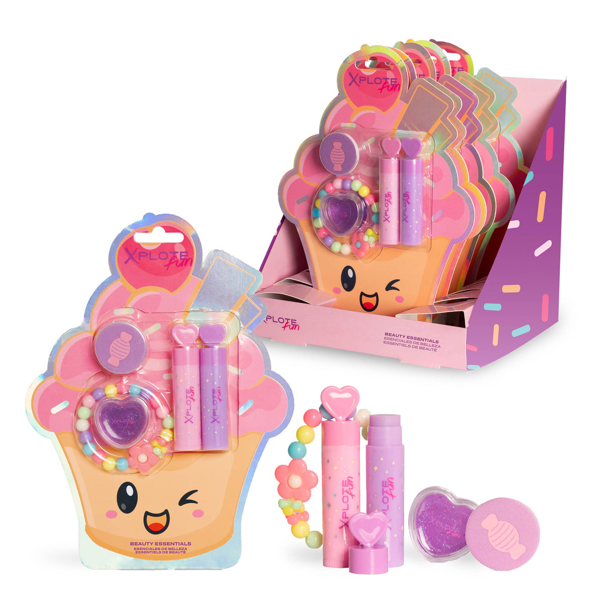 XPLOTE FUN YUMMY CUPCAKE BEAUTY ESSENTIALS